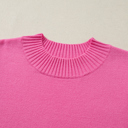  Ribbed Trim Ruffle Short Sleeve Sweater | S-XL