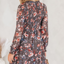  MY DREAM LIFE | My Fall Smocked Bodice Floral Mesh Mini Dress | S-XL