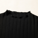  MY DREAM LIFE | Frilled Neck Ribbed Knit Patchwork Mini Dress | S-XL