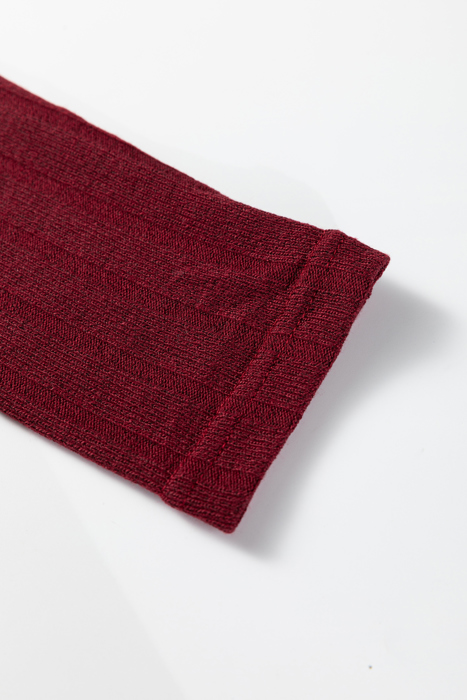 MY DREAM LIFE | Frilled Neck Ribbed Knit Patchwork Mini Dress | S-XL