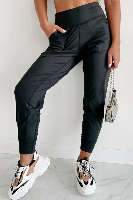 MY DREAM LIFE |High Waist Pocketed Joggers With Exposed Seam | S-XL