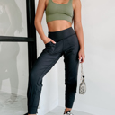  MY DREAM LIFE |High Waist Pocketed Joggers With Exposed Seam | S-XL