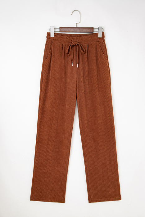 MY DREAM LIFE | Cozy Season Babe Elastic Waist Corduroy Pants with Pockets | S-XL