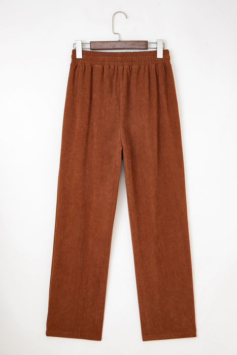 MY DREAM LIFE | Cozy Season Babe Elastic Waist Corduroy Pants with Pockets | S-XL