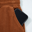  MY DREAM LIFE | Cozy Season Babe Elastic Waist Corduroy Pants with Pockets | S-XL