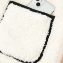  MY DREAM LIFE | Sherpa Contrast Trim Patch Pocket Cartridge Toggle Button Vest