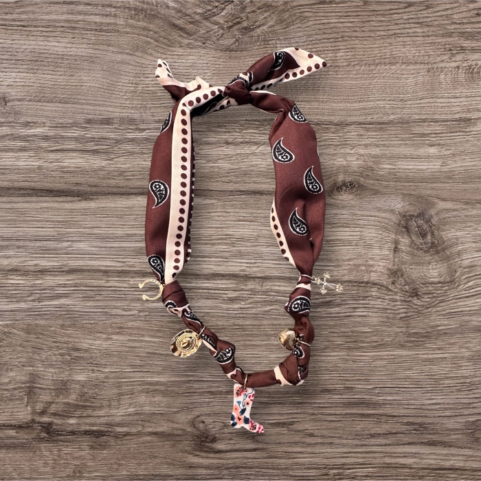 MY DREAM LIFE | Western Scarf Charm Necklace-boot Hat Cross Horseshoe