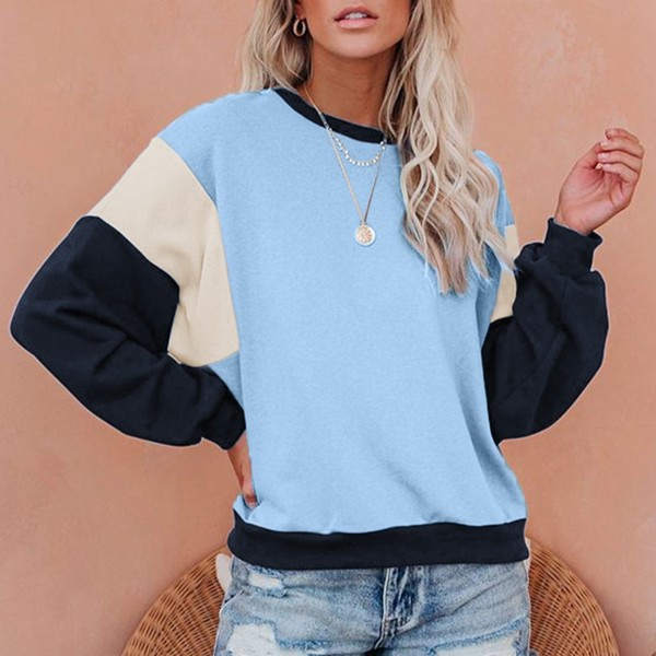 Colorblock Pullover Sweatshirt | Free Shipping