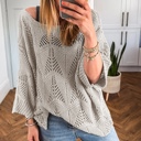  Hollow Out Knit Casual Sweater | S-XL