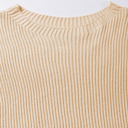  MY DREAM LIFE | Short Sleeve Side Slit Oversized Sweater