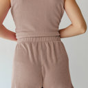  Sleeveless Top and Pocketed Short Corded Set | S-XXL