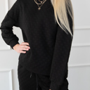  Checkered Textured Top and Pants Set | S-2XL