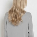  Oversized Striped Ribbed Long Sleeve Top