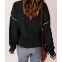  Contrast Stitching Trim Pullover | Free Shipping