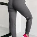  High Waist Pocketed Joggers With Exposed Seam