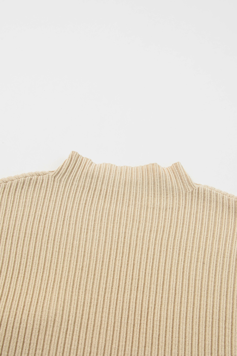 MY DREAM LIFE | Pocket Ribbed Knit Short Sleeve Sweater | S-XL