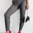  High Waist Pocketed Joggers With Exposed Seam