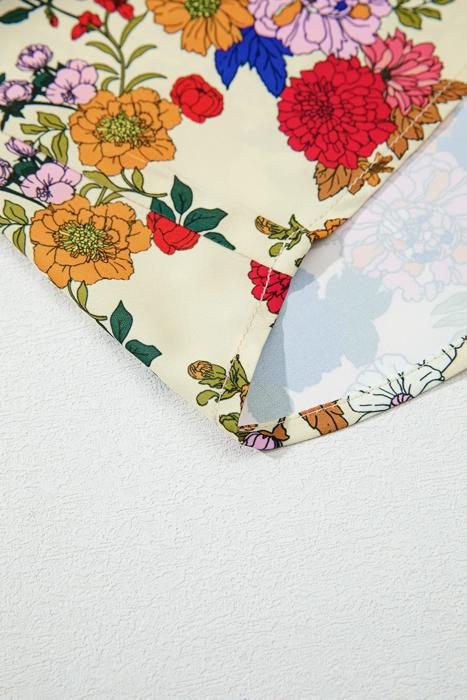 Floral Charm Ruffle Shoulder Blouse | S-XL