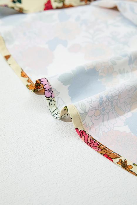 Floral Charm Ruffle Shoulder Blouse | S-XL