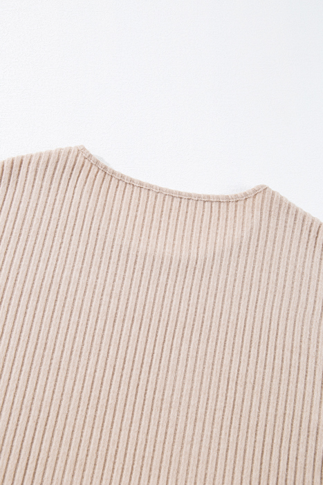 Casual Knit Long Sleeve Drop Shoulder Top | S-XL