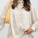  MY DREAM LIFE | Camo Mock Neck Baggy Sweatshirt | S-XL