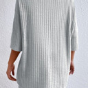  Ribbed Textured Half Sleeve Lounge Top & Bottom Set | S-XL
