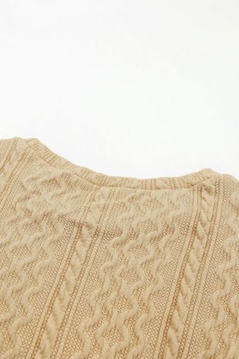 MY DREAM LIFE |Textured Puffy Sleeve Knit Sweater