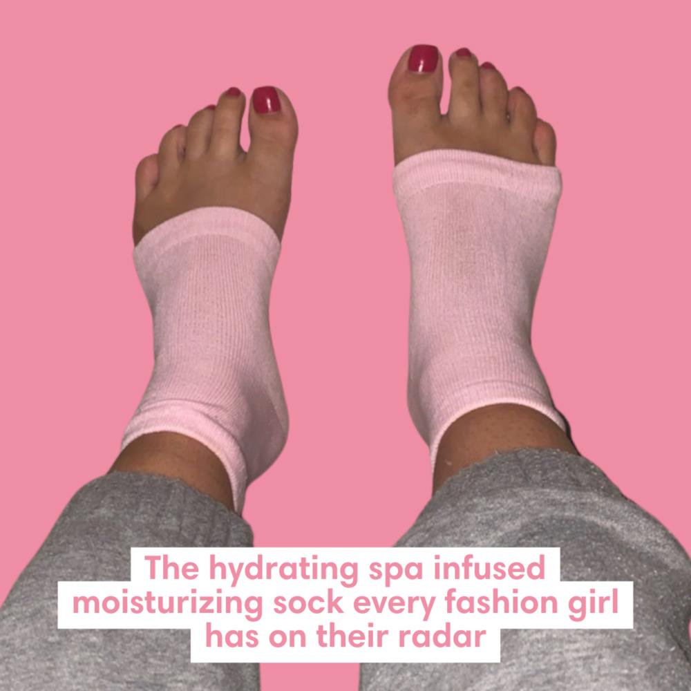 Hydrating Gel Infused Moisturizing Spa Socks [Reusable]