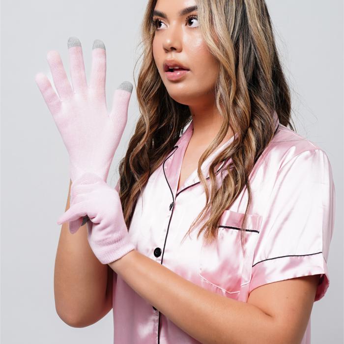 Hydrating Gel Infused Moisturizing Spa Gloves [Reusable]