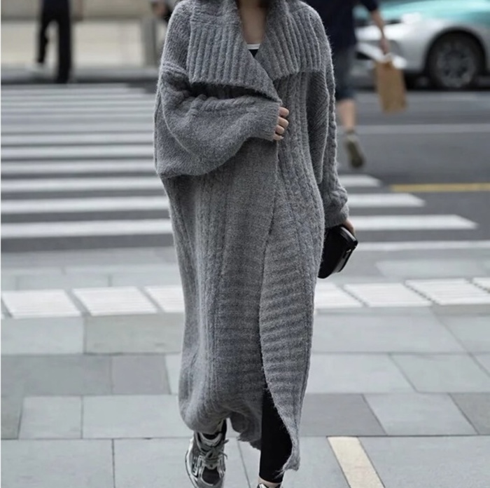 Oversized Maxi Long Sweater Cardigan 