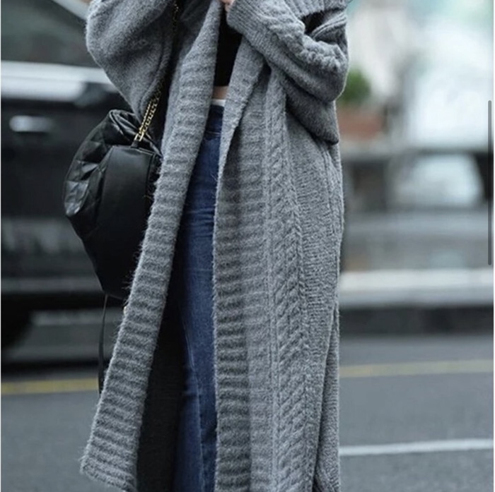 Oversized Maxi Long Sweater Cardigan 