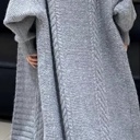  Oversized Maxi Long Sweater Cardigan 