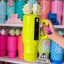  Christine Cable Knit Silicone Tumbler Boot | Chartreuse