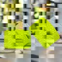  Christine Cable Knit Silicone Tumbler Boot | Chartreuse