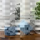  Florence Cable Knit Silicone Tumbler Boot | Fog Blue