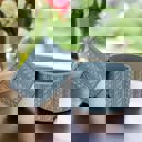  Florence Cable Knit Silicone Tumbler Boot | Fog Blue