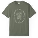  The Lord is My Strength T-Shirt, Comfort Colors Christian Shirt Christian Crewneck Faith-Based Apparel Gift for Christian Faith tee Faith top Christian bible verse tshirt