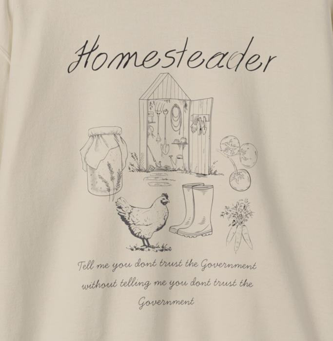 Homesteader chicken sweatshirt farmhouse chicken top backyard chicken lover tee farm fresh egg top rustic country sourdough sweatshirt