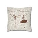  Dancing Skeleton Happy Halloween Pillow Cover