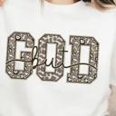  But God Cheetah - Faith Over Fear Christian Graphic Tee for Women | Inspirational Leopard Print Shirt | Trendy Bible Verse T-Shirt