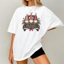  Christmas Gnome Merry Christmas Truck – Festive Holiday Graphic Tee, Cute Nordic Gnome Shirt, Vintage Red Truck Christmas Top