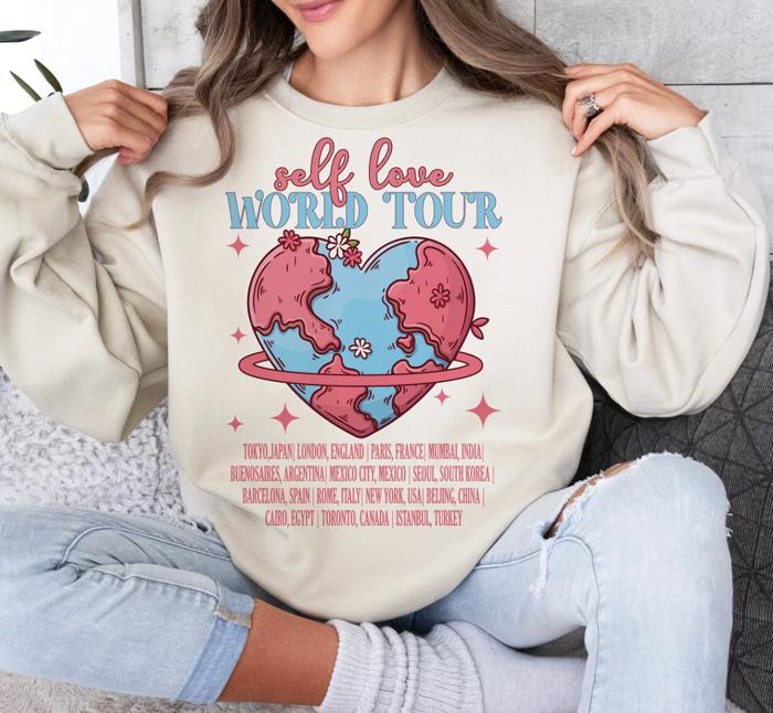 Self Love World Tour Crew Sweatshirt