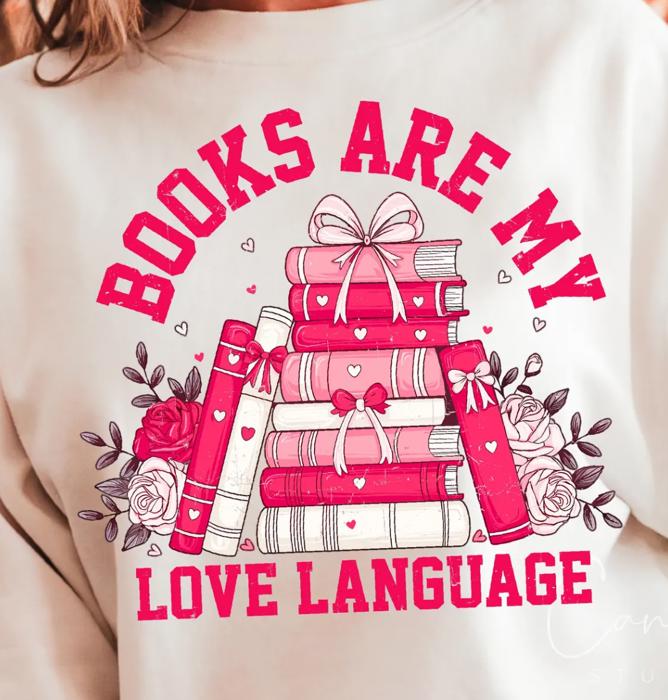 Books Are My Love Language Crew Sweatshirt