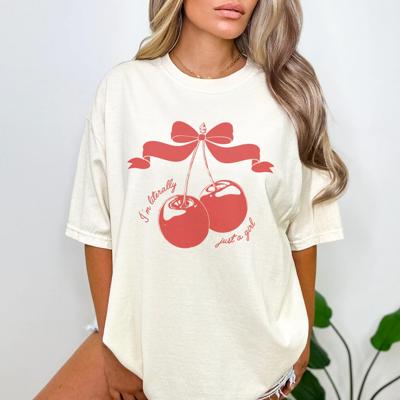 I'm Literally Just A Girl Cherries Tee