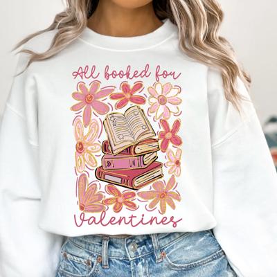 All Booked For Valentines Crew Sweatshirt