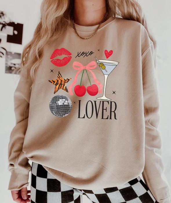 XOXO Lover Collage Crew Sweatshirt