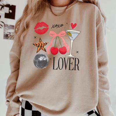 XOXO Lover Collage Crew Sweatshirt