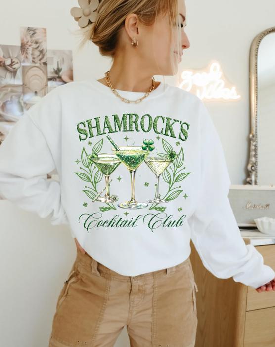 Shamrocks Cocktail Club Crew Sweatshirt