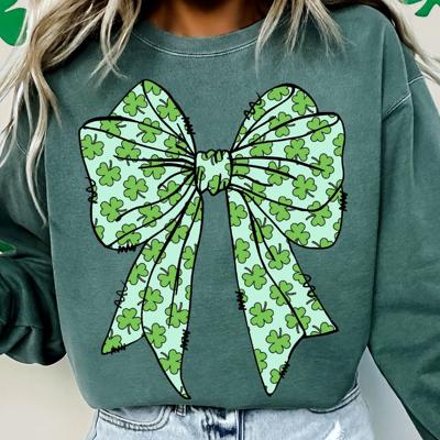 Shamrock Bow Crew Sweatshirt