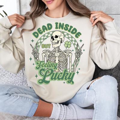 Dead Inside But Feeling Lucky Crew Sweatshirt